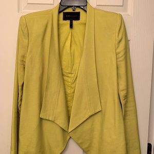 BCBG MAZAZRIA LIME GREEN BLAZER